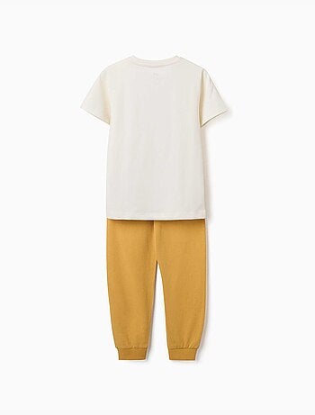 Pyjama à manches courtes avec imprimé voitures de course