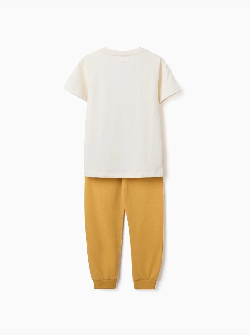 Pyjama à manches courtes avec imprimé voitures de course Blanc - Kiabi