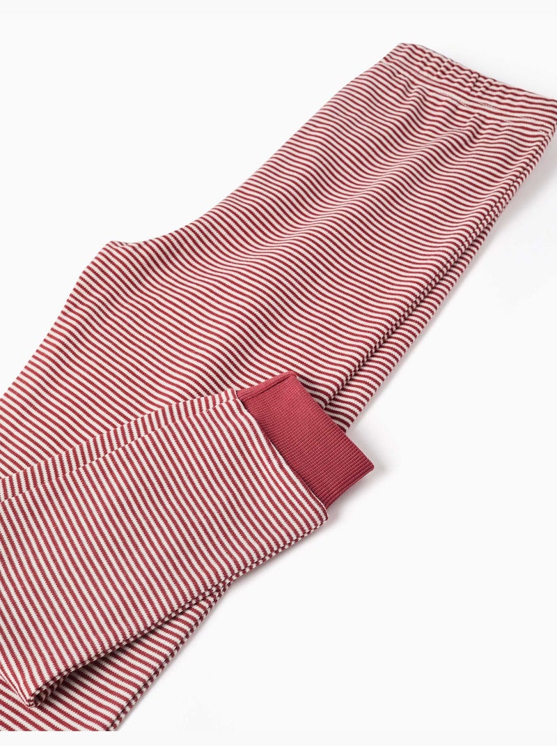 Pyjama à manches courtes en coton avec masque rembourré Rouge foncé - Kiabi