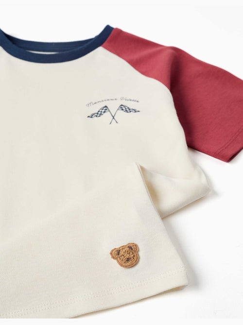 Pyjama à manches courtes en coton avec masque rembourré - Kiabi