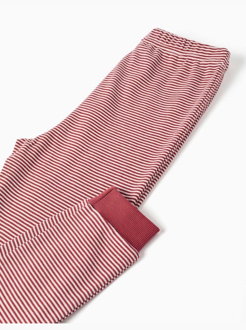 Pyjama à manches longues en coton avec masque rembourré - Kiabi