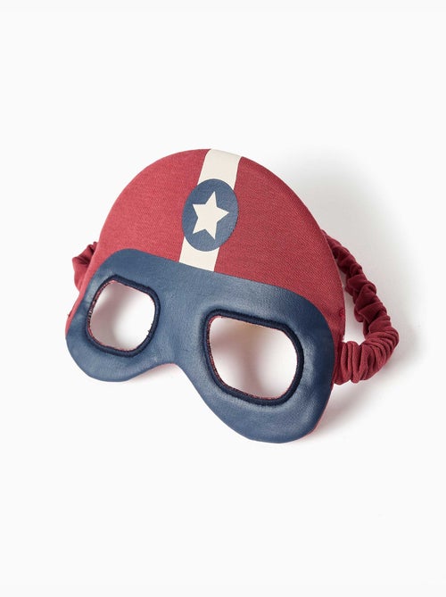Pyjama à manches longues en coton avec masque rembourré - Kiabi
