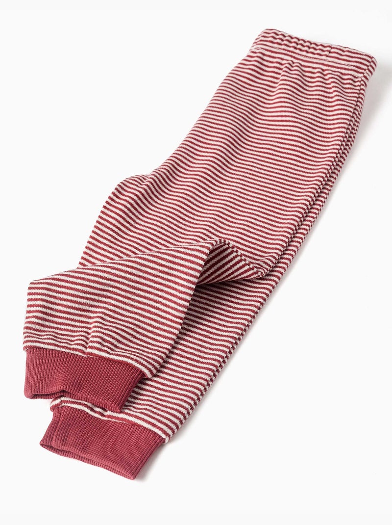 Pyjama à manches longues en coton avec voitures de course Rouge foncé - Kiabi