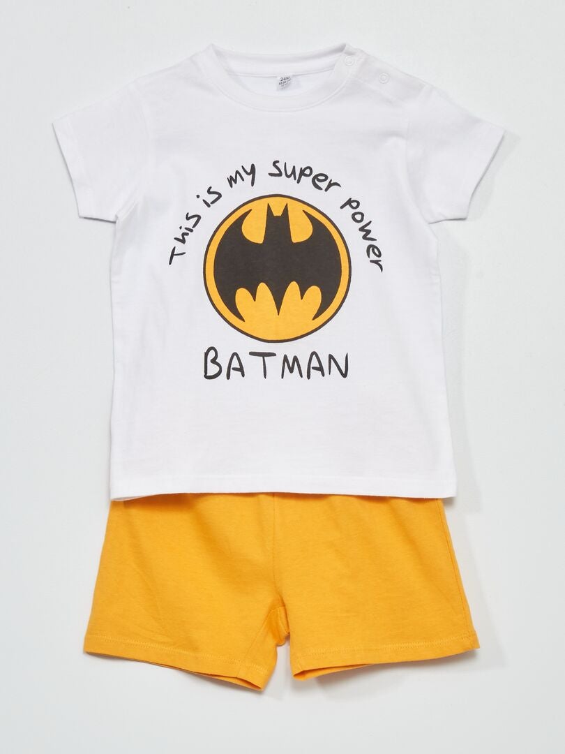 Pyjama 'Batman' wit / geel - Kiabi