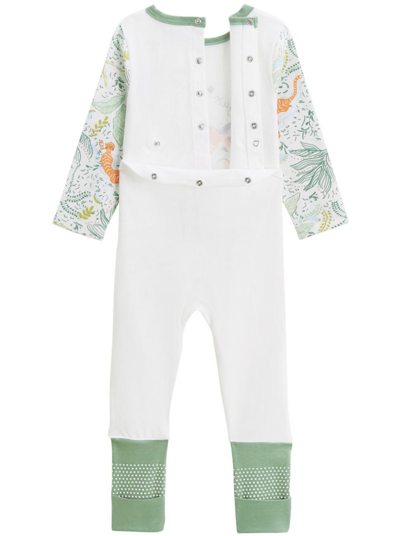 Pyjama b?b? avec pieds retroussables Kanha Ecru - Kiabi