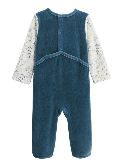 Pyjama b?b? en velours Cacahu?te - Kiabi