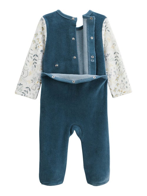 Pyjama b?b? en velours Cacahu?te - Kiabi