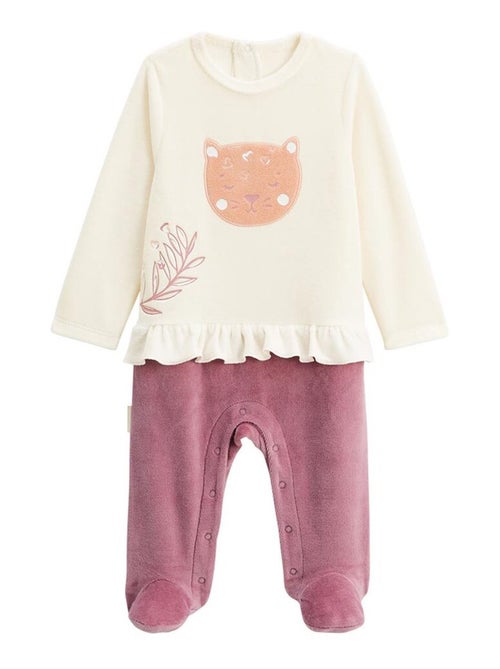 Pyjama b?b? en velours Matcha - Kiabi