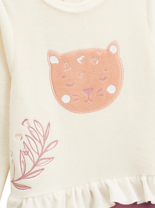 Pyjama b?b? en velours Matcha - Kiabi