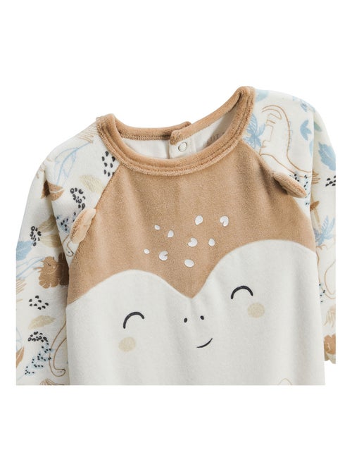 Pyjama b?b? en velours Nino - Kiabi