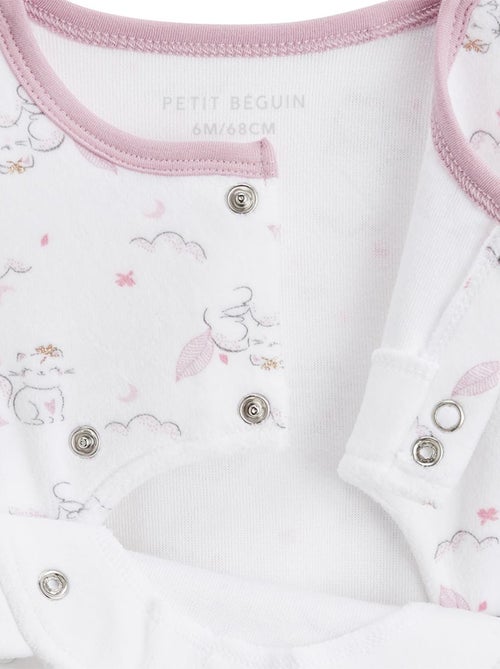 Pyjama b?b? en velours ouverture pont Miss Chatchatchat - Kiabi