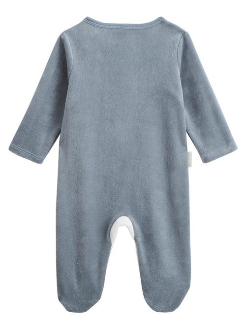 Pyjama b?b? en velours ouverture zipp?e R?verie - Kiabi