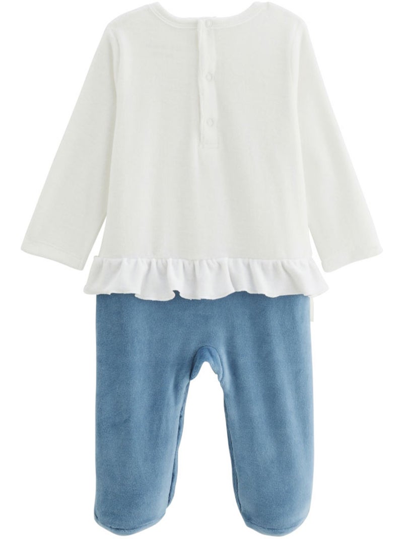Pyjama b?b? en velours Polarmoon Bleu - Kiabi