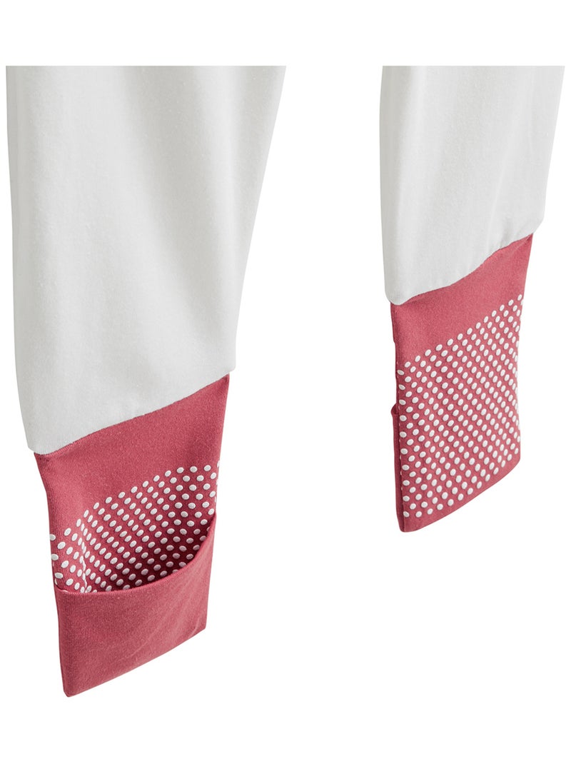 Pyjama b?b? ? pieds retroussables Fiesta Rose fonc? - Kiabi