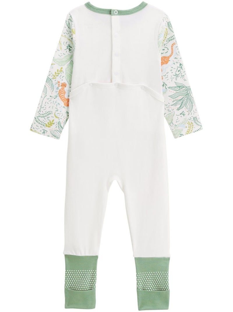 Pyjama bébé avec pieds retroussables Kanha Ecru - Kiabi