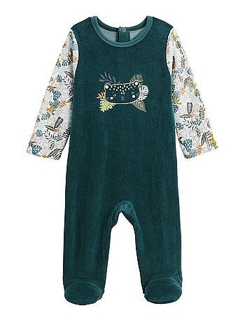 Pyjama bébé en velours canopée