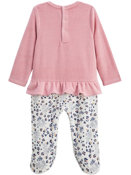 Pyjama bébé en velours Céleste - Kiabi