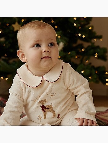 Pyjama bébé en velours grace