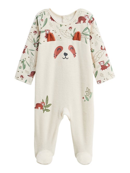 Pyjama bébé en velours Gustin - Kiabi