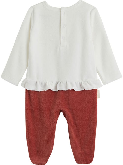 Pyjama bébé en velours Harmony - Kiabi