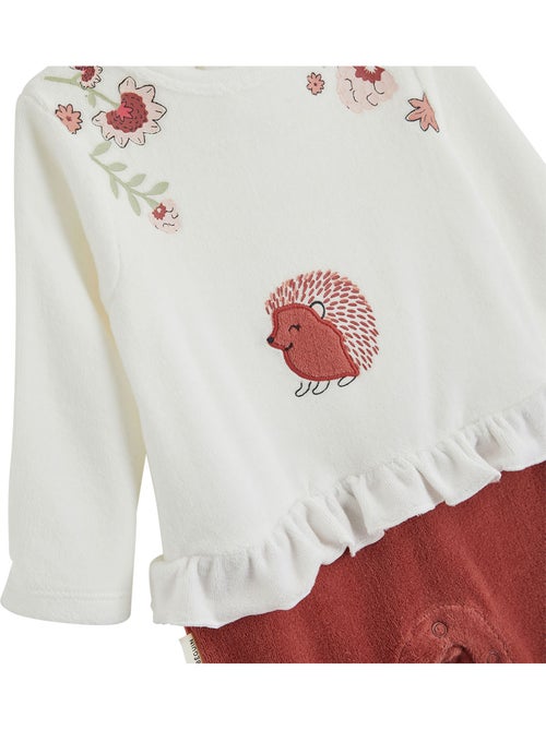 Pyjama bébé en velours Harmony - Kiabi