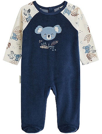 Pyjama bébé en velours mathéo