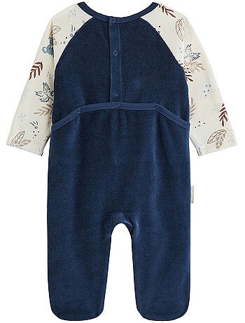 Pyjama bébé en velours mathéo