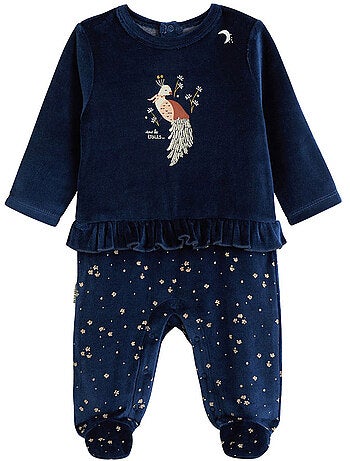 Pyjama bébé en velours ollie