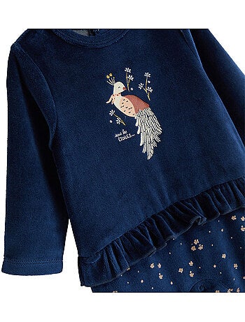 Pyjama bébé en velours ollie