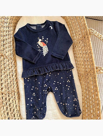 Pyjama bébé en velours ollie