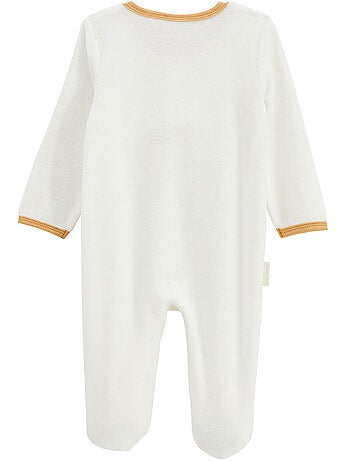 Pyjama bébé en velours ouverture pont Mini Rêve