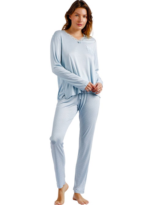 Pyjama broek en top soft secret - Kiabi Pyjama broek en top soft secret - Kiabi