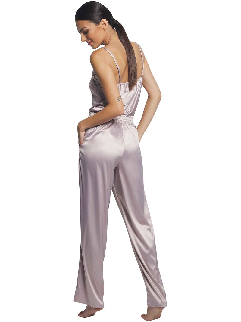 Pyjama broek hemdje sofisticada Beige - Kiabi