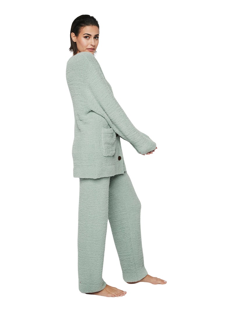 Pyjama broek jas lange mouwen p110 candy cloud Groen - Kiabi