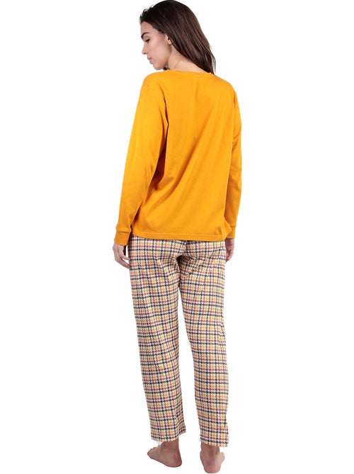 Pyjama broek polo top lange mouwen loulou returns - Kiabi Pyjama broek polo top lange mouwen loulou returns - Kiabi