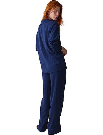 Pyjama broek shirt amourette jacquard