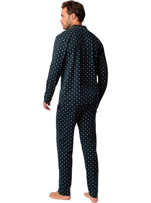 Pyjama broek shirt lange mouwen classic tie - Kiabi Pyjama broek shirt lange mouwen classic tie - Kiabi