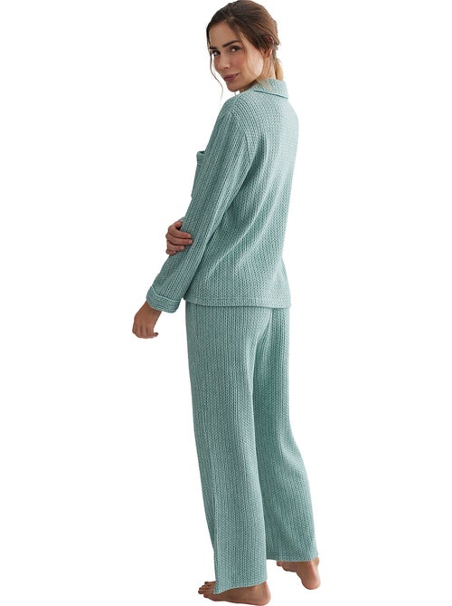 Pyjama broek shirt lange mouwen espiga - Kiabi Pyjama broek shirt lange mouwen espiga - Kiabi
