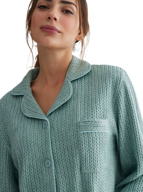 Pyjama broek shirt lange mouwen espiga - Kiabi Pyjama broek shirt lange mouwen espiga - Kiabi