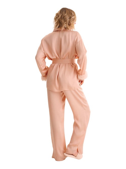 Pyjama broek shirt lange mouwen passion - Kiabi Pyjama broek shirt lange mouwen passion - Kiabi