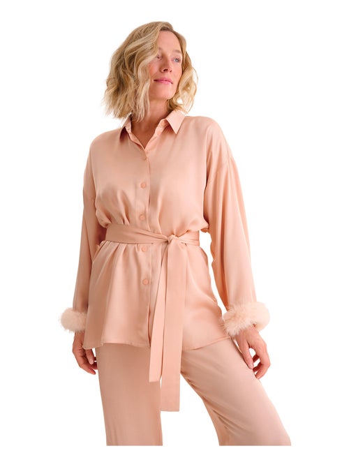 Pyjama broek shirt lange mouwen passion - Kiabi Pyjama broek shirt lange mouwen passion - Kiabi