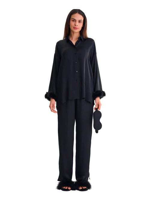 Pyjama broek shirt lange mouwen passion - Kiabi Pyjama broek shirt lange mouwen passion - Kiabi