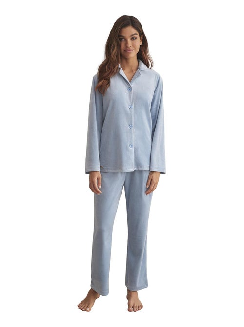 Pyjama broek shirt lange mouwen polarsoft - Kiabi Pyjama broek shirt lange mouwen polarsoft - Kiabi