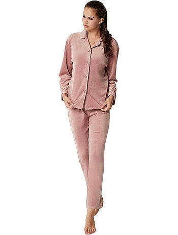 Pyjama broek shirt lange mouwen polarsoft
