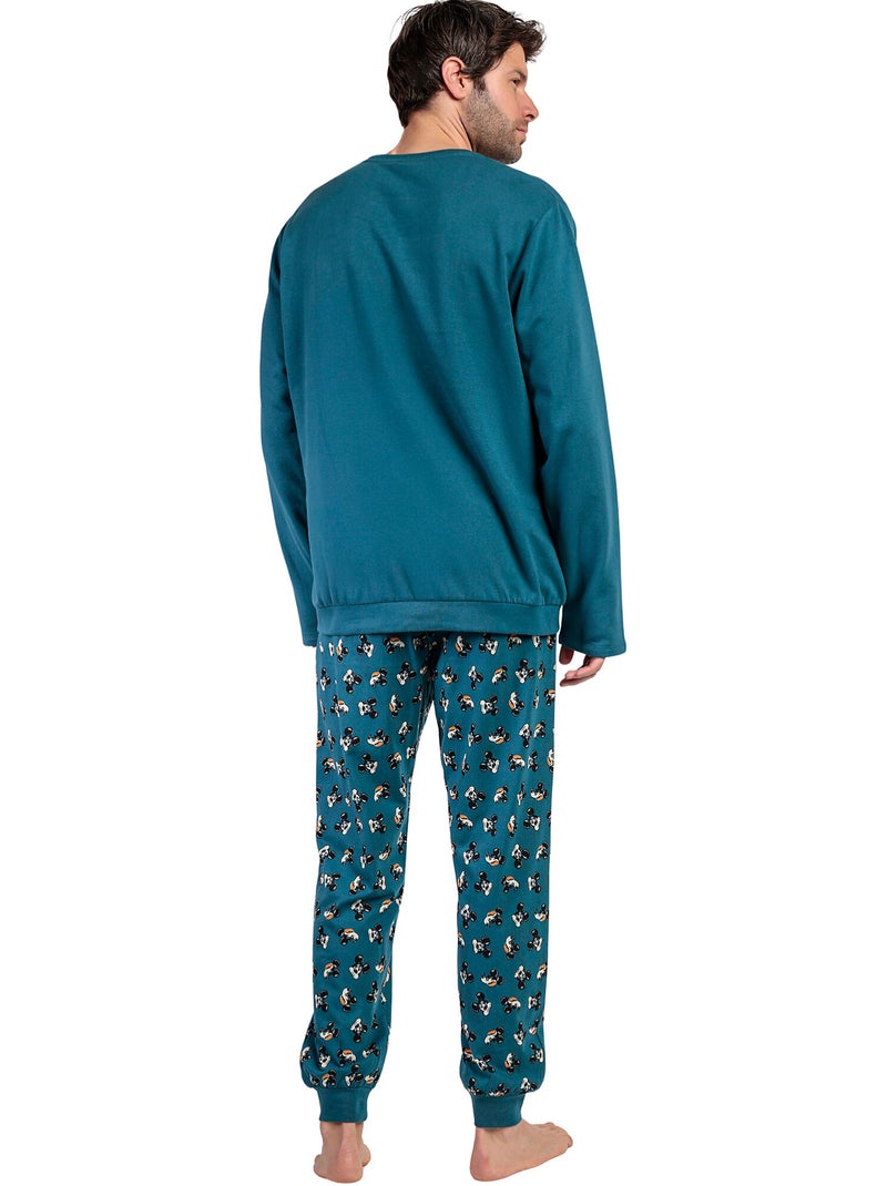 Pyjama broek sweats lost mickey disney Blauw - Kiabi