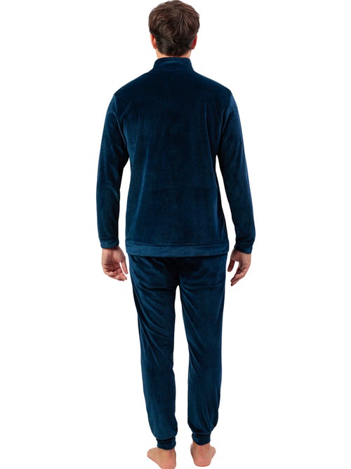 Pyjama broek sweatshirt hoge kraag rits corduroy - Kiabi Pyjama broek sweatshirt hoge kraag rits corduroy - Kiabi