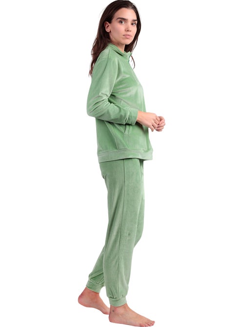 Pyjama broek sweatshirt lange mouwen adm home - Kiabi