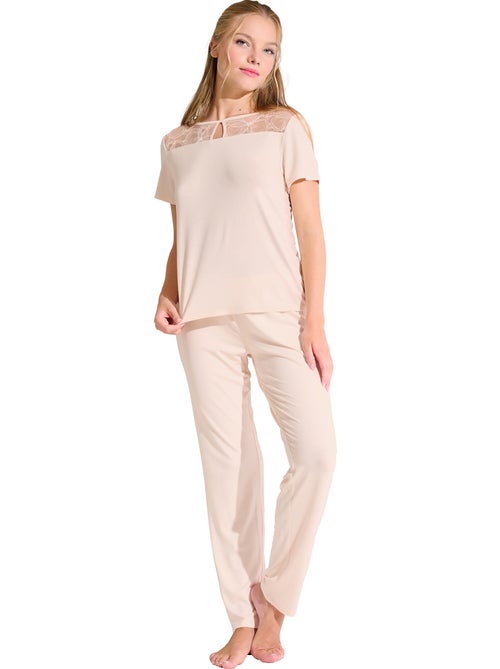 Pyjama broek t-shirt patricia - Kiabi Pyjama broek t-shirt patricia - Kiabi
