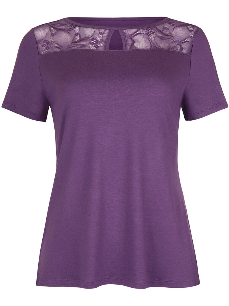 Pyjama broek t-shirt patricia Paars - Kiabi