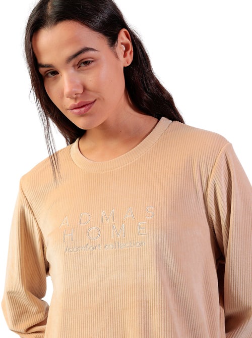 Pyjama broek top lange mouwen adm home - Kiabi Pyjama broek top lange mouwen adm home - Kiabi